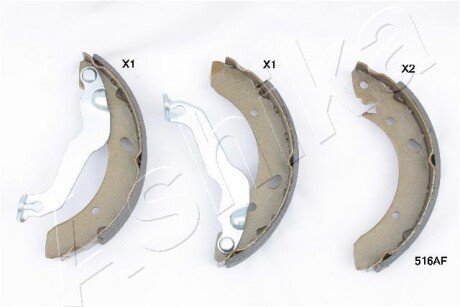 5505516 Колодки гальмівні барабанні (комплект 4 шт) ASHIKA подбор по vin на Brocar