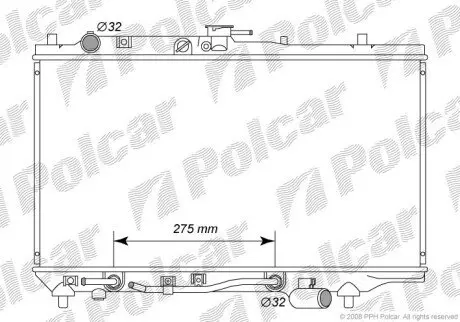 4504080 Радіатори охолодження POLCAR підбір по vin на Brocar