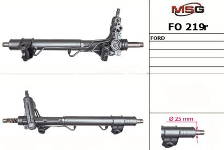 FO219R Рульова рейка з ГПК відновлена MSG підбір по vin на Brocar