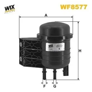 WF8577 Фільтр паливний WIX FILTERS підбір по vin на Brocar