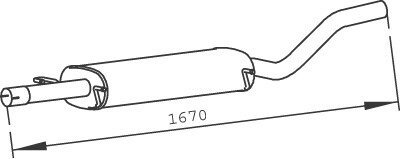 56336 Деталь вихлопної системи Dinex подбор по vin на Brocar