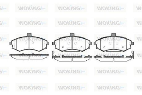 P993302 Колодки гальмівні WOKING підбір по vin на Brocar