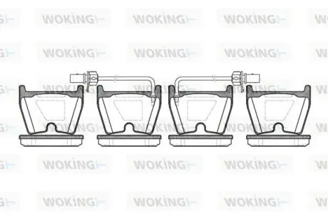 P996302 Колодки гальмівні WOKING підбір по vin на Brocar