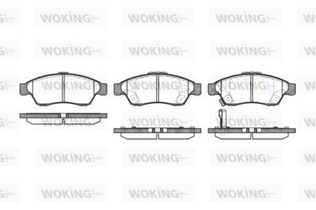 P975301 Колодки гальмівні WOKING підбір по vin на Brocar