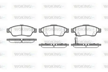 P975301 Колодки гальмівні WOKING підбір по vin на Brocar
