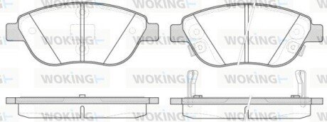 P959332 Колодки гальмівні WOKING подбор по vin на Brocar