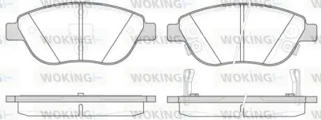 P959332 Колодки гальмівні WOKING підбір по vin на Brocar