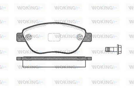 P959310 Колодки гальмівні WOKING підбір по vin на Brocar