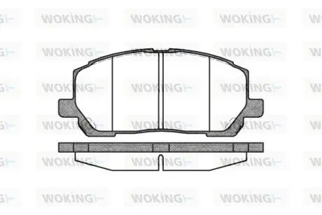 P955300 Колодки гальмівні WOKING подбор по vin на Brocar