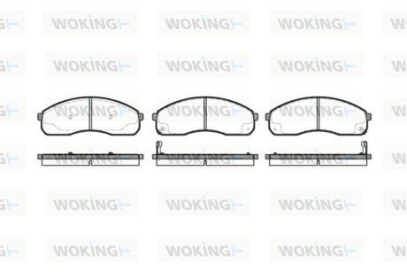 P921312 Колодки гальмівні WOKING підбір по vin на Brocar