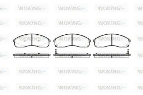 P921312 Колодки гальмівні WOKING підбір по vin на Brocar