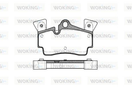 P896310 Колодки гальмівні WOKING підбір по vin на Brocar