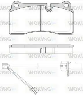 P883321 Колодки гальмівні WOKING підбір по vin на Brocar