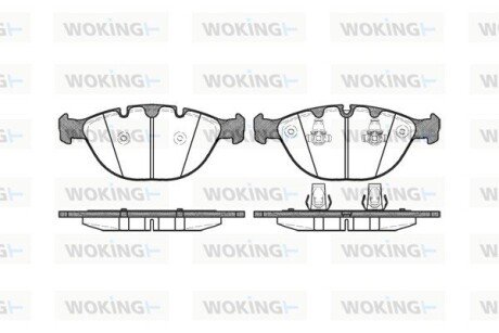 P858300 Колодки гальмівні WOKING підбір по vin на Brocar