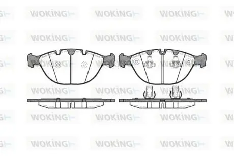 P858300 Колодки гальмівні WOKING підбір по vin на Brocar