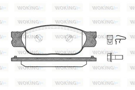 P631310 Колодки гальмівні WOKING підбір по vin на Brocar