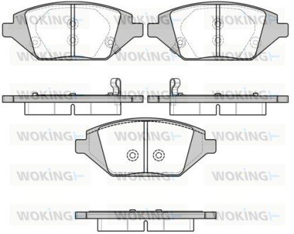 P1786302 Колодки гальмівні WOKING підбір по vin на Brocar