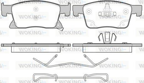 P1779302 Колодки гальмівні WOKING підбір по vin на Brocar