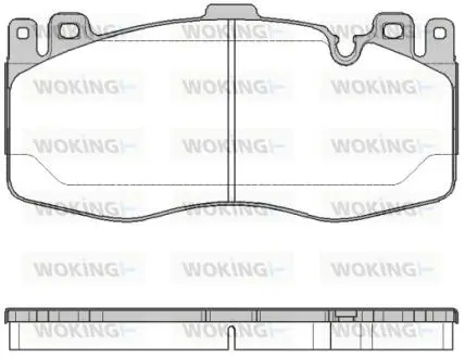 P1642300 Колодки гальмівні WOKING підбір по vin на Brocar