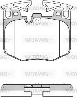 P1611300 Колодки гальмівні WOKING подбор по vin на Brocar