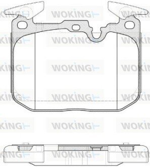 P1591310 Колодки гальмівні WOKING подбор по vin на Brocar