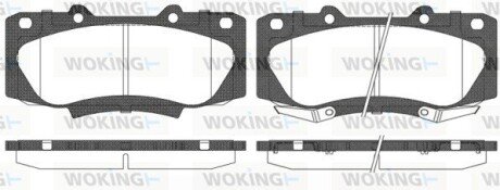 P1568302 Колодки гальмівні WOKING подбор по vin на Brocar