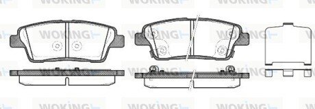 P1558302 Колодки гальмівні WOKING підбір по vin на Brocar