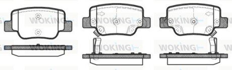 P1552302 Колодки гальмівні WOKING подбор по vin на Brocar