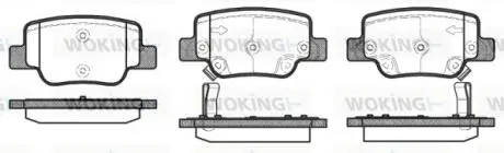 P1552302 Колодки гальмівні WOKING підбір по vin на Brocar