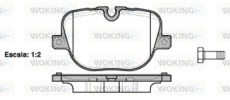 P1508300 Колодки гальмівні WOKING підбір по vin на Brocar