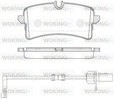 P1405312 Колодки гальмівні WOKING підбір по vin на Brocar