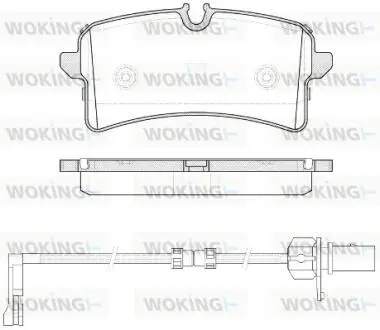 P1405312 Колодки гальмівні WOKING підбір по vin на Brocar