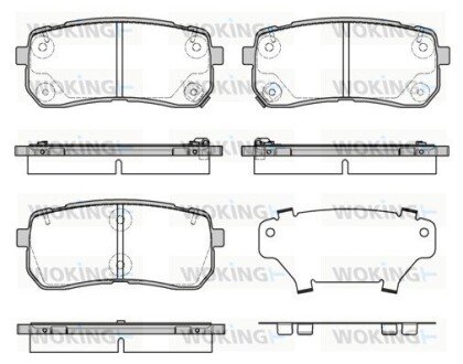 P1388312 Колодки гальмівні WOKING подбор по vin на Brocar