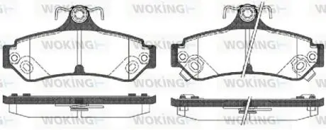 P1385312 Колодки гальмівні WOKING підбір по vin на Brocar