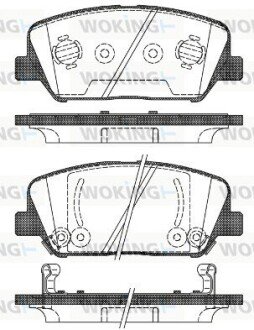 P1298302 Колодки гальмівні WOKING підбір по vin на Brocar