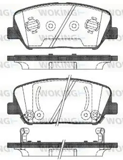 P1298302 Колодки гальмівні WOKING підбір по vin на Brocar