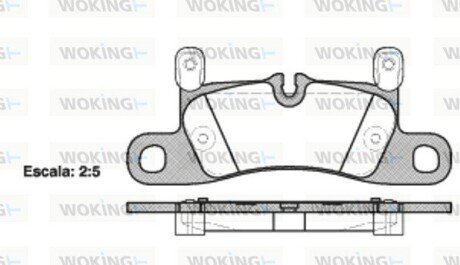 P1279320 Колодки гальмівні WOKING підбір по vin на Brocar