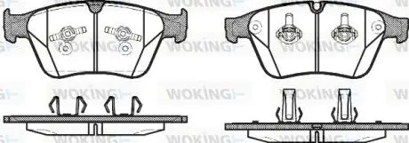 P1271300 Колодки гальмівні WOKING подбор по vin на Brocar