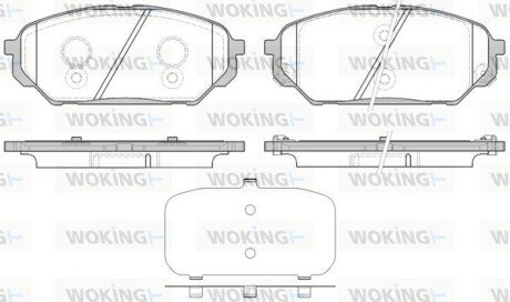 P1222312 Колодки гальмівні WOKING підбір по vin на Brocar