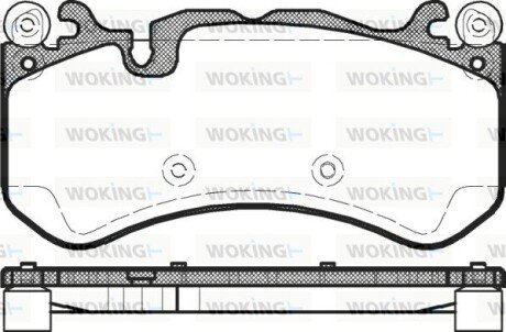 P1200300 Колодки гальмівні WOKING подбор по vin на Brocar