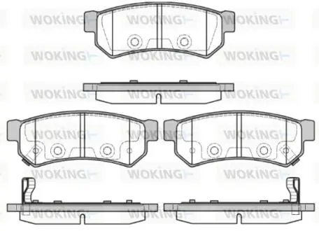 P1148312 Колодки гальмівні WOKING підбір по vin на Brocar