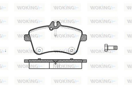 P1030300 Колодки гальмівні WOKING подбор по vin на Brocar