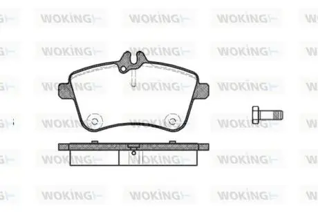 P1030300 Колодки гальмівні WOKING підбір по vin на Brocar