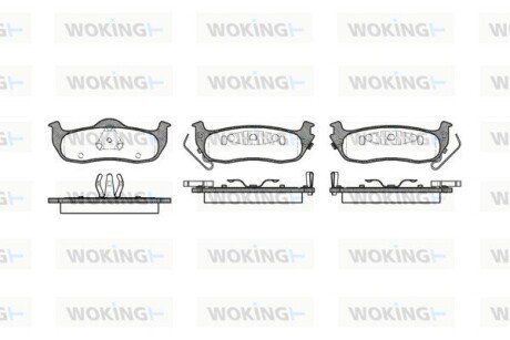 P1006302 Колодки гальмівні WOKING підбір по vin на Brocar
