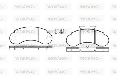 P042320 Колодки гальмівні WOKING підбір по vin на Brocar