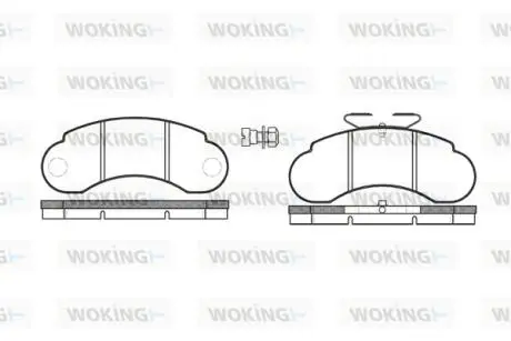 P042320 Колодки гальмівні WOKING подбор по vin на Brocar