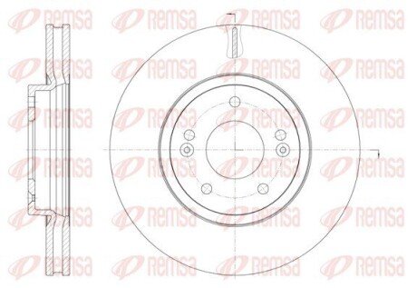 6188510 Диск гальмівний REMSA підбір по vin на Brocar