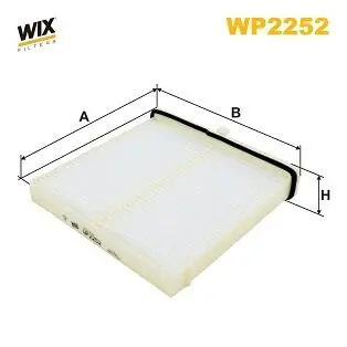 WP2252 Фільтр салону WIX FILTERS подбор по vin на Brocar