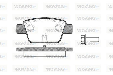 P961300 Колодки гальмівні WOKING підбір по vin на Brocar