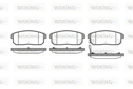 P983311 Колодки гальмівні WOKING подбор по vin на Brocar